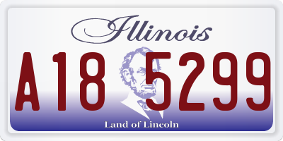 IL license plate A185299