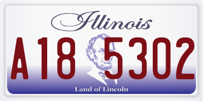 IL license plate A185302