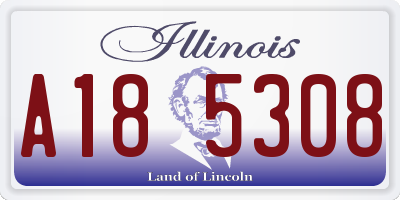 IL license plate A185308