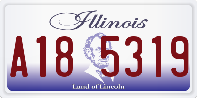 IL license plate A185319