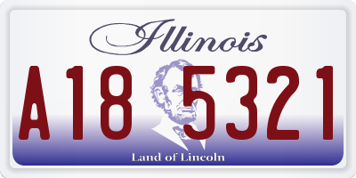 IL license plate A185321