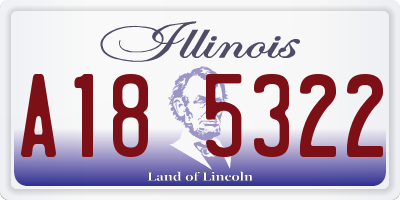 IL license plate A185322