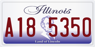 IL license plate A185350