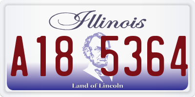 IL license plate A185364