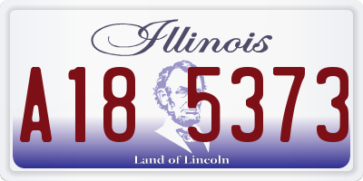 IL license plate A185373