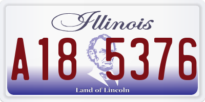 IL license plate A185376