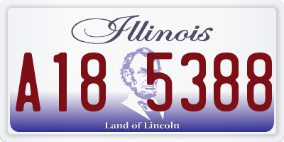 IL license plate A185388