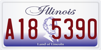 IL license plate A185390