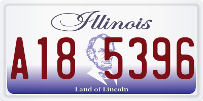IL license plate A185396