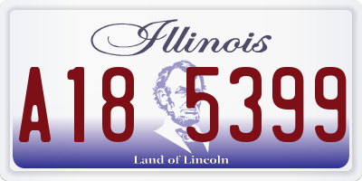 IL license plate A185399