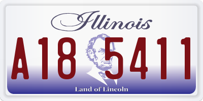 IL license plate A185411