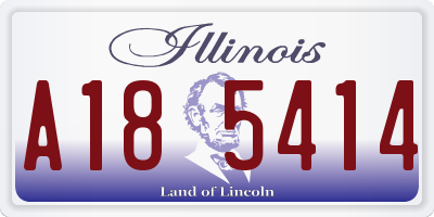 IL license plate A185414
