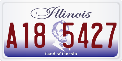 IL license plate A185427