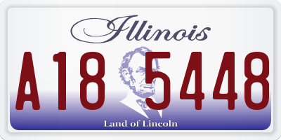 IL license plate A185448