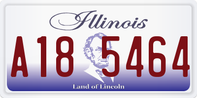 IL license plate A185464
