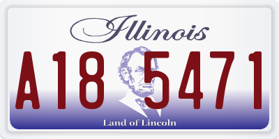 IL license plate A185471