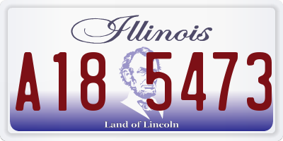 IL license plate A185473