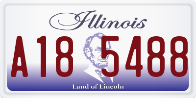 IL license plate A185488