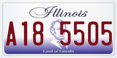 IL license plate A185505
