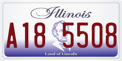 IL license plate A185508
