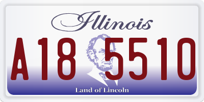 IL license plate A185510