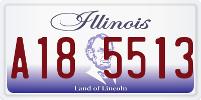 IL license plate A185513