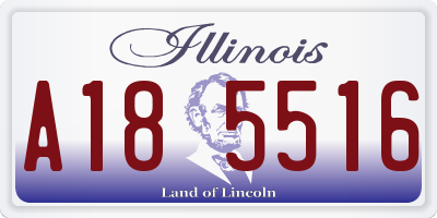 IL license plate A185516