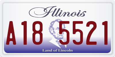 IL license plate A185521
