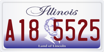 IL license plate A185525
