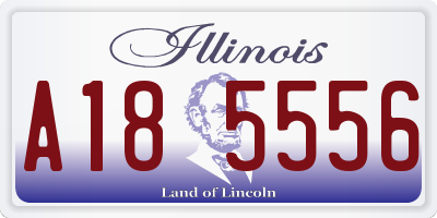 IL license plate A185556