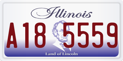 IL license plate A185559