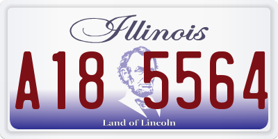 IL license plate A185564