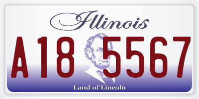 IL license plate A185567