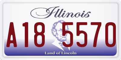 IL license plate A185570