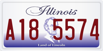 IL license plate A185574