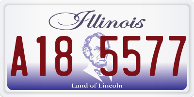 IL license plate A185577