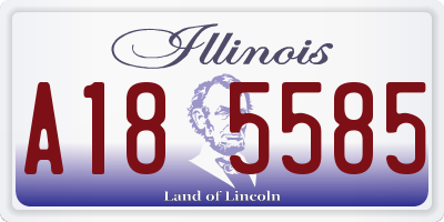 IL license plate A185585