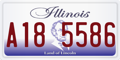IL license plate A185586