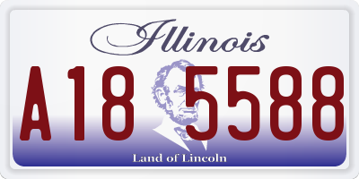 IL license plate A185588