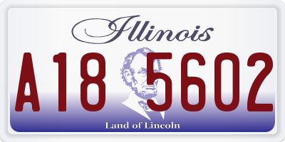 IL license plate A185602