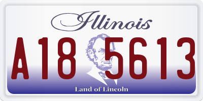 IL license plate A185613
