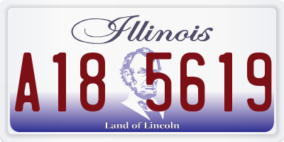 IL license plate A185619