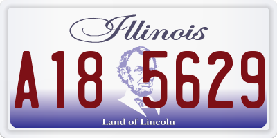 IL license plate A185629