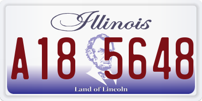 IL license plate A185648