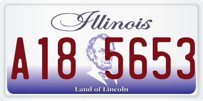 IL license plate A185653