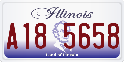 IL license plate A185658