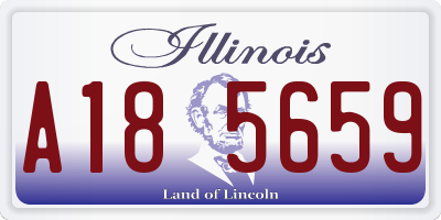 IL license plate A185659