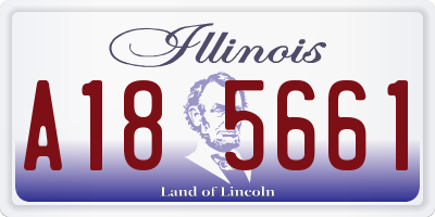 IL license plate A185661