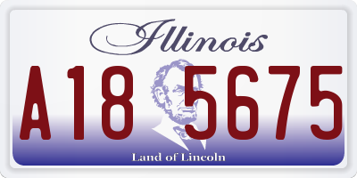 IL license plate A185675
