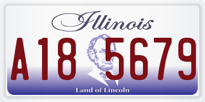 IL license plate A185679